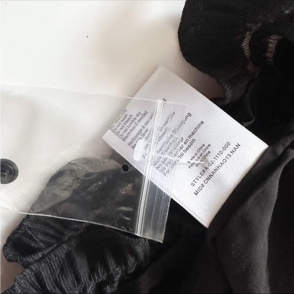 NWT Anine Bing Viola Lattice-Trimmed Plissé Stretch-knit Dress In Black - Medium - Picture 13 of 16